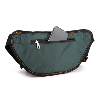 Outdoor Waist Bag Men S Chest Running Headphones Close Diagonal Span Large Capacity