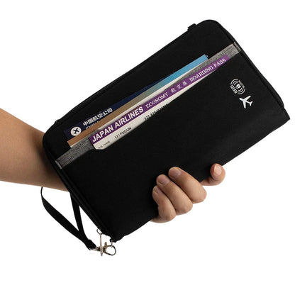 Large-Capacity Multi-Functional Passport Air Ticket Holder Portable Travel Document Storage Bag