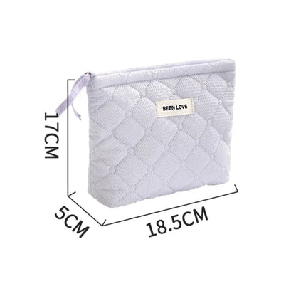 Makeup Bag Set Quilted Women S Large Floral Bags Cute Cotton Cosmetic Pouch Travel Toiletries