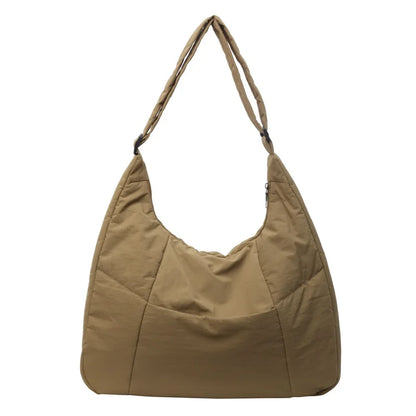 Crescent Shoulder Bag for Women – Soft Nylon Crossbody Tote