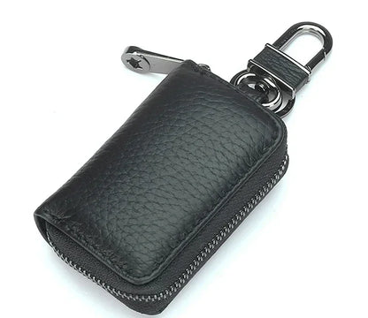 Car Key Bag Men S Mini Women Leather Zipper Compact Simple Premium Storage