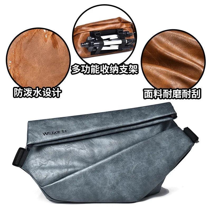 Men S Sports Outdoor Commuting Cross-Body Shoulder Bag Large Capacity Waterproof - Waterproof