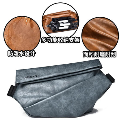 Men S Sports Outdoor Commuting Cross-Body Shoulder Bag Large Capacity Waterproof - Waterproof
