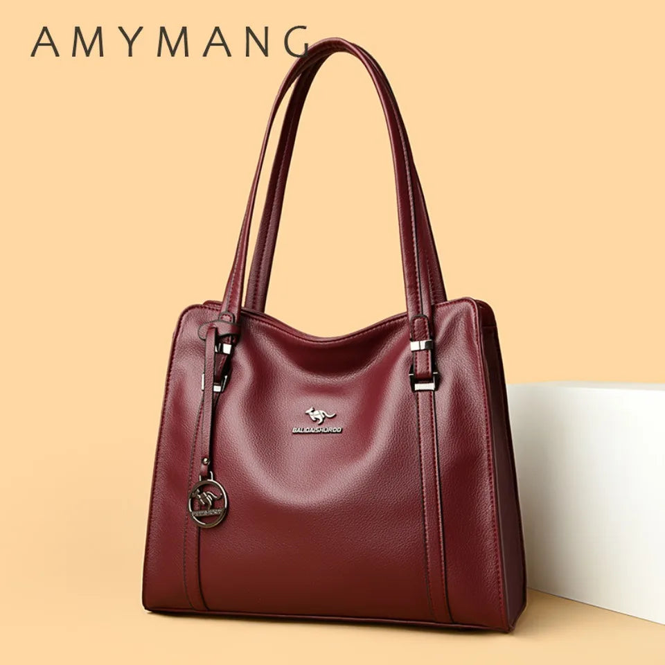 Luxury Leather Handbag for Women – Large Shoulder & Crossbody Tote