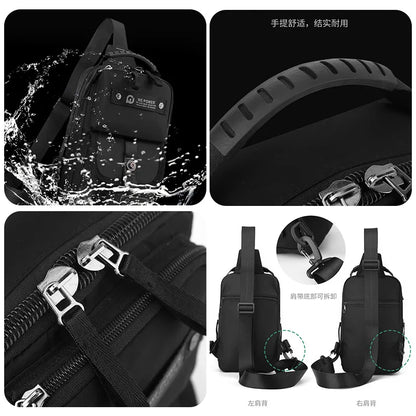 Men S Sports Cycling Shoulder Bag Leisure Outdoor Diagonal Span Large Capacity Multifunctional