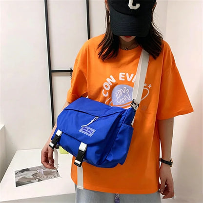 Japanese Casual Large Capacity Student Shoulder Bag Mailman Bag