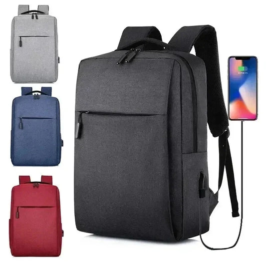 Men's Laptop Backpack 15.6" – USB Charging Waterproof Travel Bag