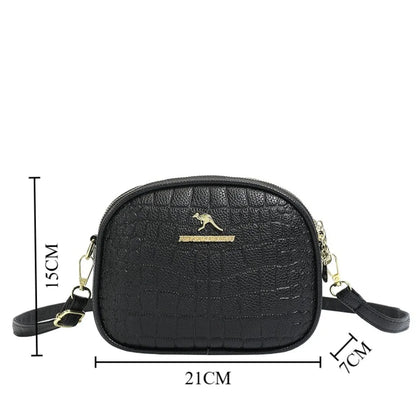Crocodile PU Leather Women's Crossbody Bag – Light Luxury Shoulder Handbag