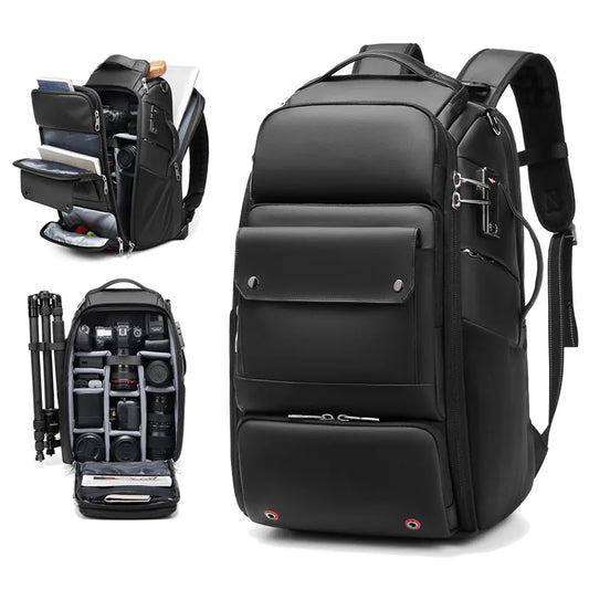 40L Anti-Theft SLR Camera Backpack – Tripod Holder, Detachable, Fits 17" Laptop