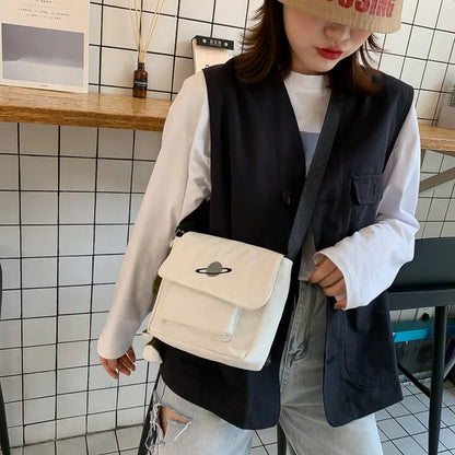 Canvas Crossbody Bag for Women – Cute Print Messenger Bag