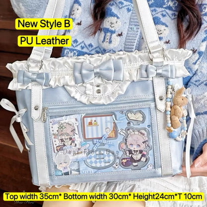 Ita Bag Transparent Window Tote for Anime & Lolita Fans