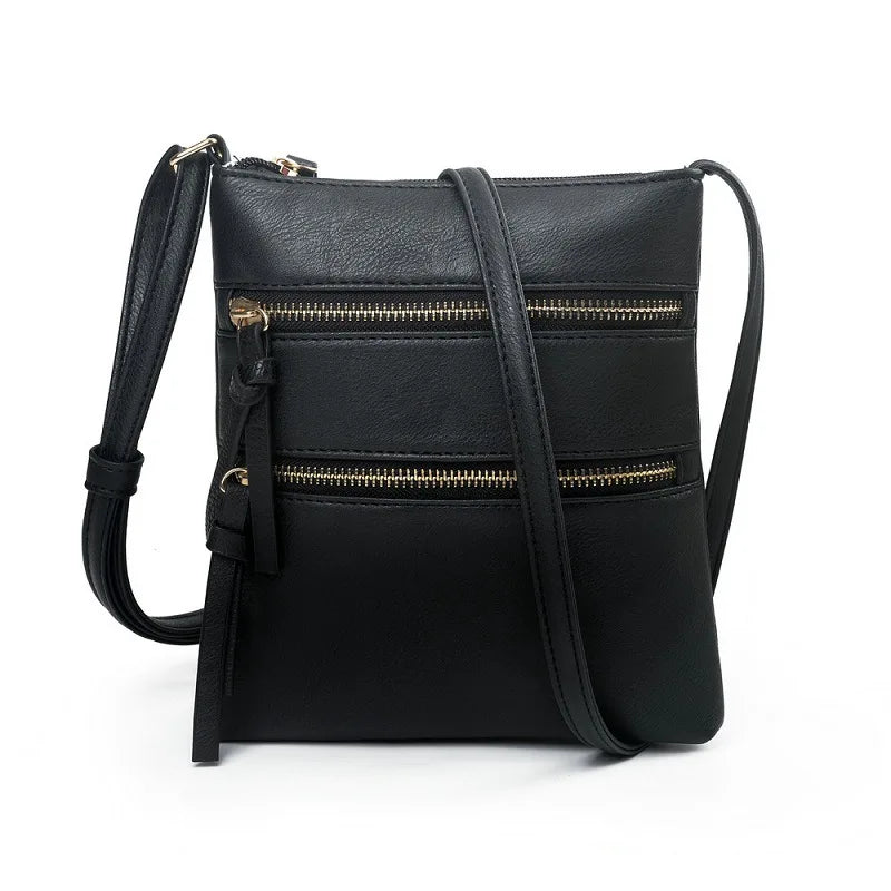 Crossbody Bag for Women – Multi Pocket Faux Leather Shoulder Purse