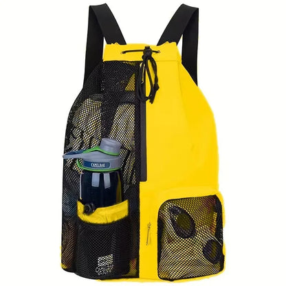 Waterproof Swimming Backpack – Mesh Drawstring Bag for Pool, Beach & Gym