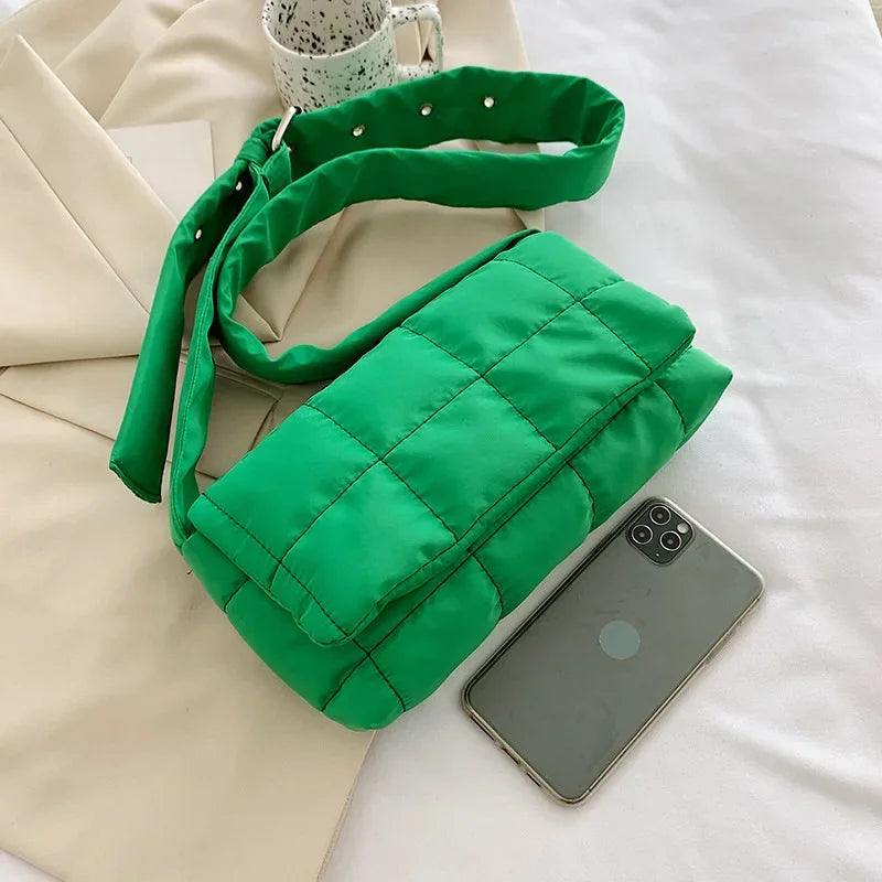Space Cotton Down Jacket Shoulder Bag Strap Adjustment