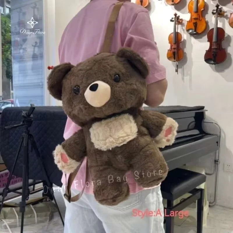 Cute Plush Penguin Backpack for Women & Girls