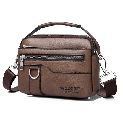 Men S Multi-Functional Crossbody Bag Large-Capacity Hand-Held Waterproof Single-Shoulder Backpack