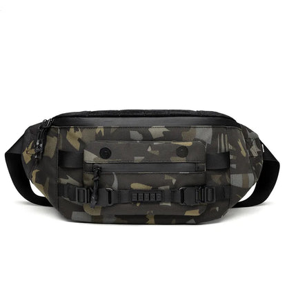 Tactical Waist Bag Function Breast Large Capacity Male Crossbody Outdoor Waterproof - Waterproof