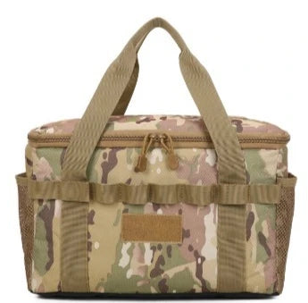 Outdoor Camping Hand-Held Storage Bag Large-Capacity Camouflage Tear-Resistant Oxford Fabric