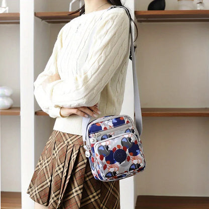 Oxford Cloth Crossbody Bag Women Multi-Pocket Messenger Bag