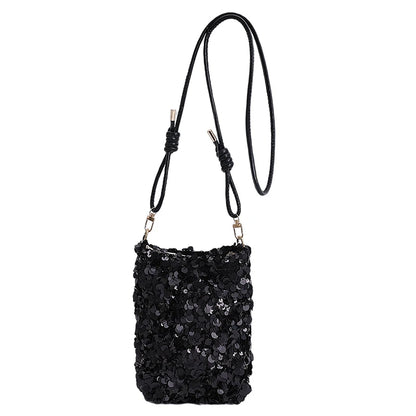 Mini Sequin Crossbody Bag Women Evening Party Purse