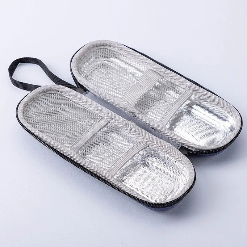 Homefish 1 Or 6 Pcs Diabetic Insulin Travel Cooler Set Reusable Gel Ice Pack Portable Outdoor