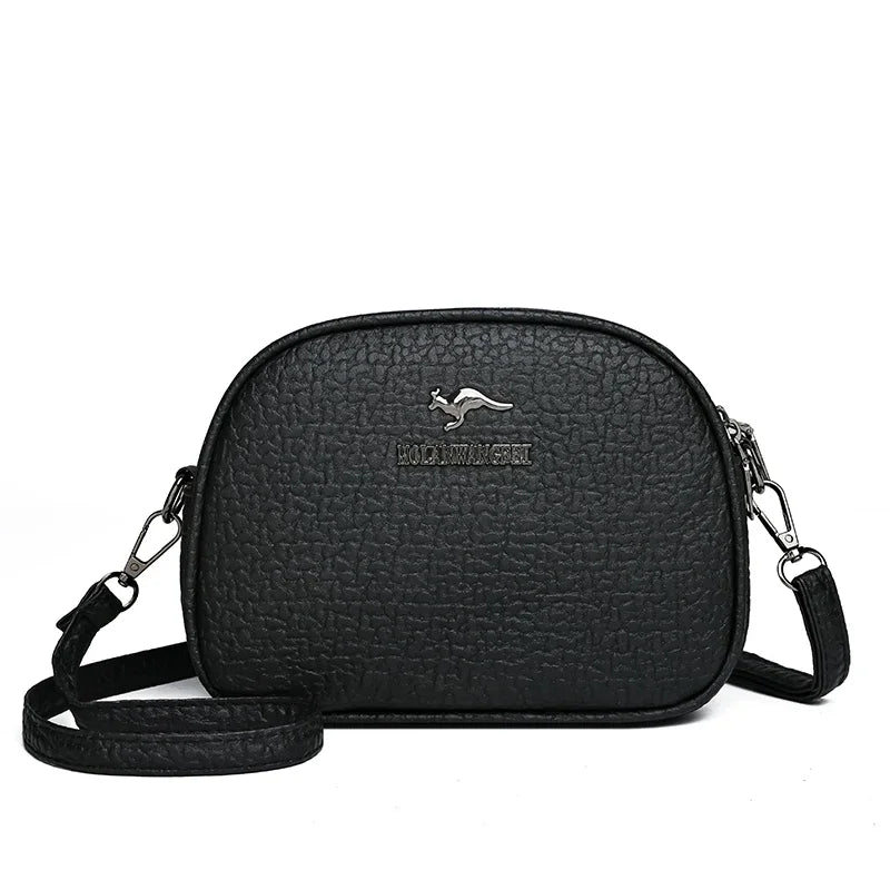 Women's Crossbody Bag – Multi-Pocket PU Leather Shoulder Handbag