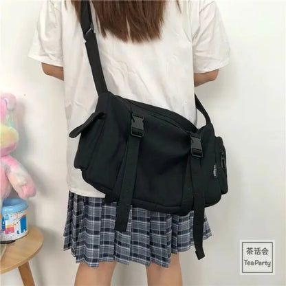 Large Capacity Men's Crossbody Bag for Campus & Travel