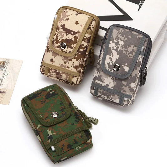 7-Inch Mobile Phone Waist Bag Wear-Resistant Oxford Fabric Belt Waist Bag Waist Hanging Bag Mobile
