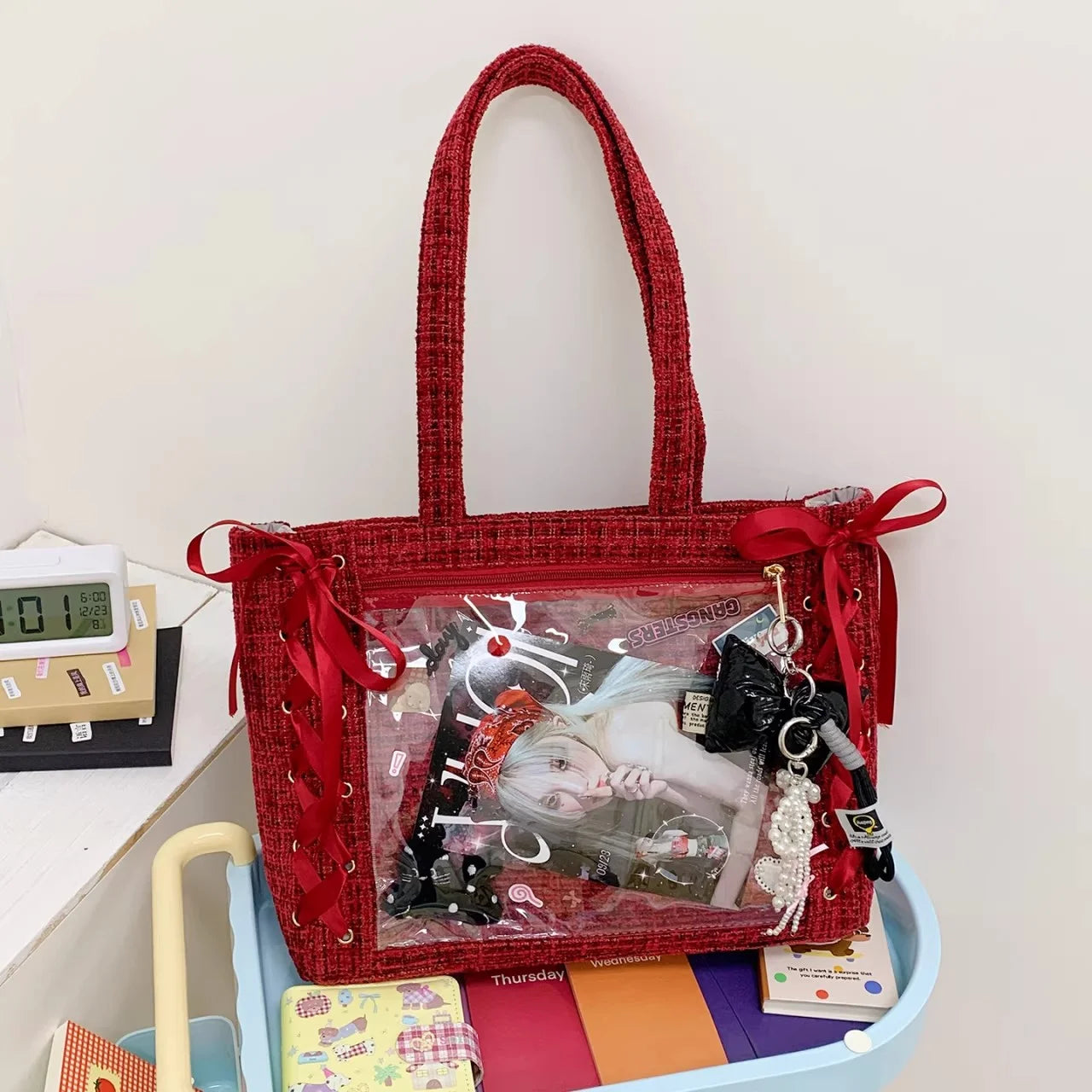 Ita Bag Transparent Window Tote for Anime & Lolita Fans