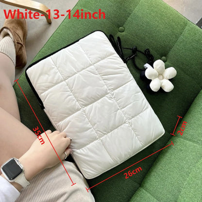 Laptop Cotton Bag 11-15 Inch Notebook Pouch Shockproof Computer Briefcase Travel Case Handbag