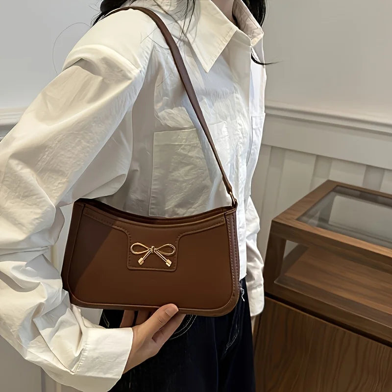 Bowknot Shoulder Bag – Elegant Small Underarm Bag