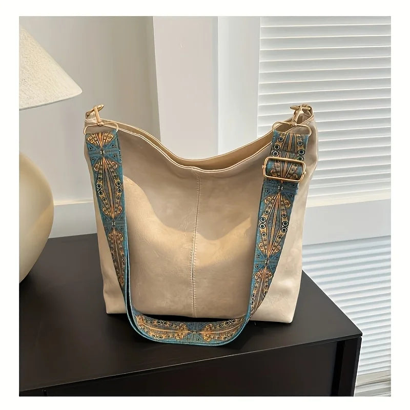 Bohemian Large Capacity Shoulder Bag for Women – Casual Crossbody Tote