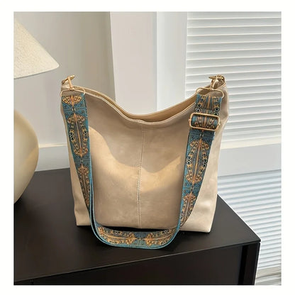Bohemian Large Capacity Shoulder Bag for Women – Casual Crossbody Tote
