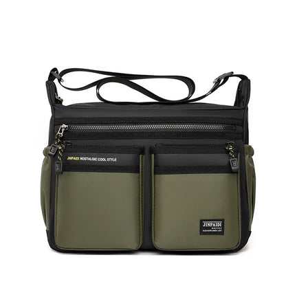 Men S Large Capacity Portable Multifunctional Shoulder Bag Casual Fashionable Simple Waterproof