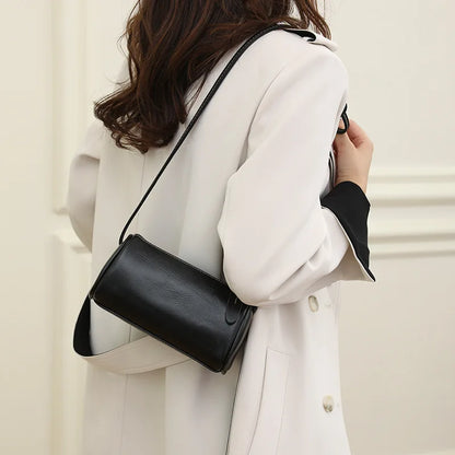 Top-Grain Cowhide Women S Mobile Phone Storage Single-Shoulder Crossbody Bag Pillow