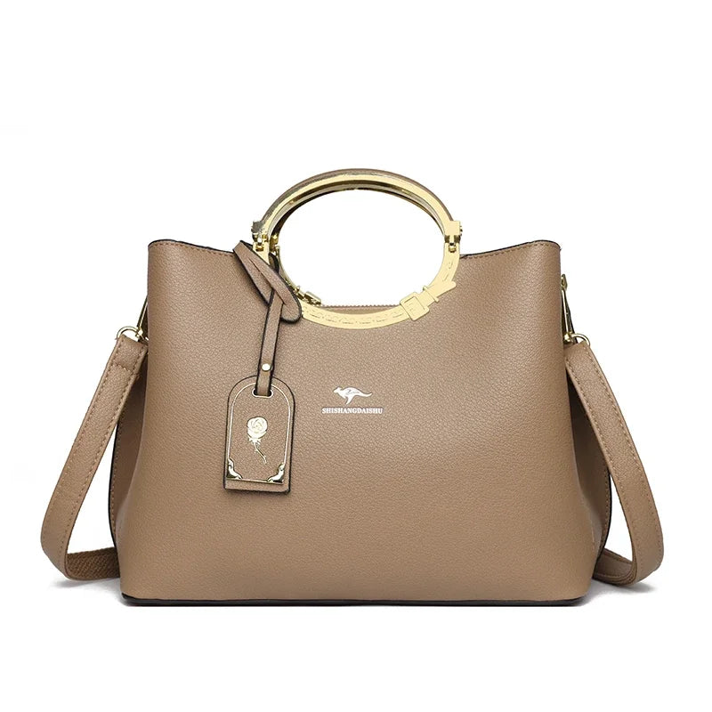 Large Capacity Leather Tote Bag – Women's Designer Handbag