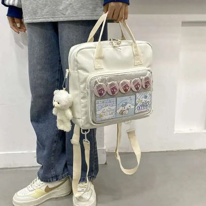 Ita Backpack Transparent Pocket DIY Badge Bag – Y2K