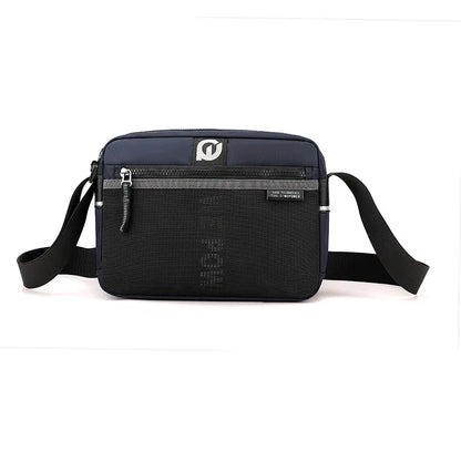 Men S Shoulder Bag Casual Nylon Waterproof Crossbody Horizontal Style - Waterproof