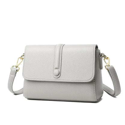 Square commuter large capacity multi-function multi-layer multi-zipper women shoulder crossbody bag