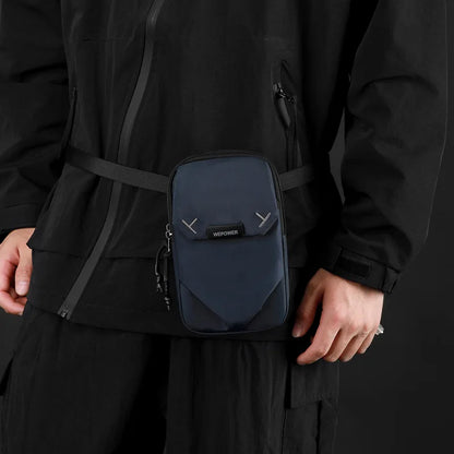 Waterproof Nylon Square Casual Single-Shoulder Bag Mobile Phone Storage Waist Bag Cycling