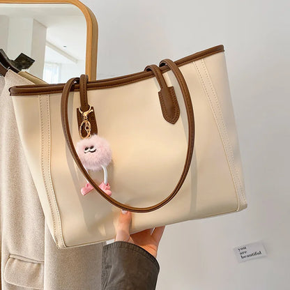 Vintage Tote Bag – Modern Spacious Shoulder Handbag for Women