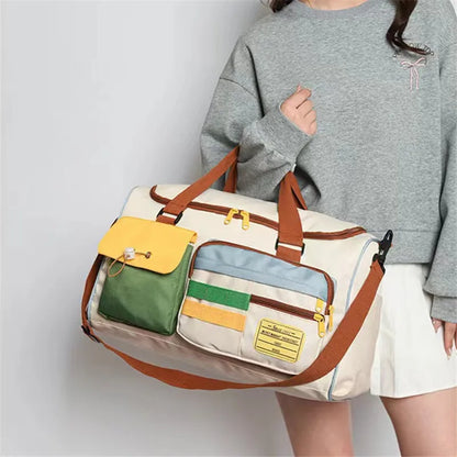 Dopamine Casual Travel Bag Women Lightweight Gym Yoga Swim Fitness Duffel