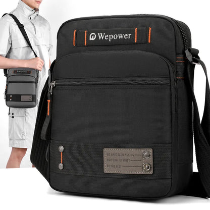 Nylon Waterproof Men S Shoulder Bag Multi-Layer Wear-Resistant Light Leisure Travel - Waterproof