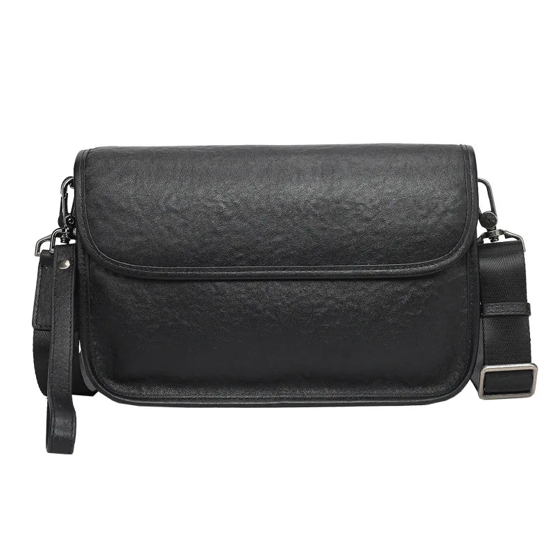 Men S Real Leather Shoulder Bag Hand Cross Body Large Capacity