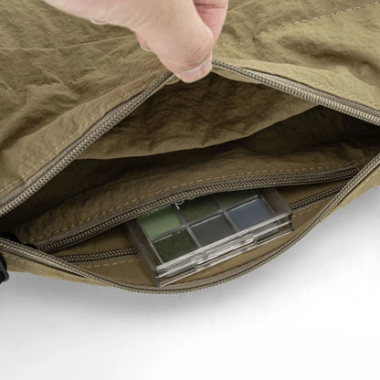 Japanese Waterproof Lightweight Nylon Crossbody Bag Casual Multi-Pocket Unisex Phone Bag