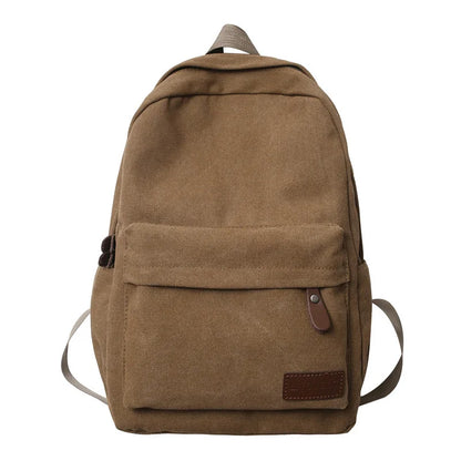 Casual Canvas Backpack Large-Capacity Computer Storage