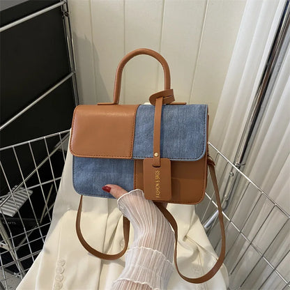 Color Block Shoulder Bag for Women