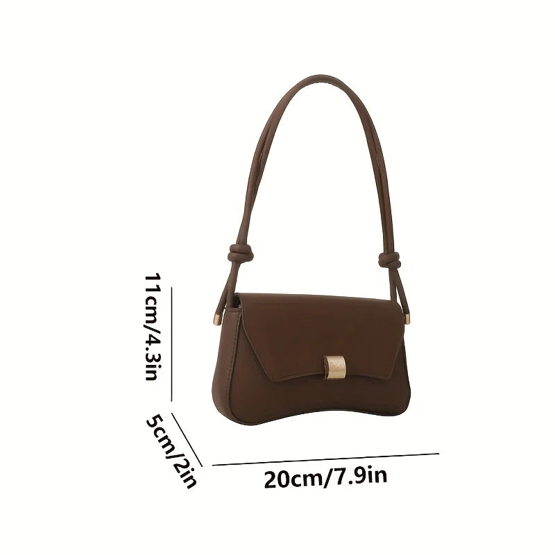 Vegan Leather Crossbody Bag – Lightweight Flap Purse for Office & Daily Use
