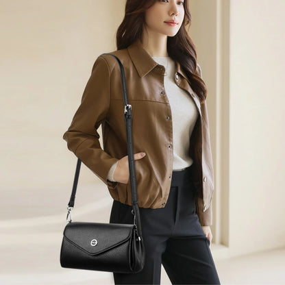 Multi-Layer PU Leather Crossbody Bag for Women