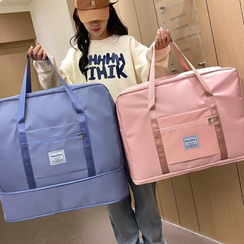 Large Duffel Tote Bag – Multi-Compartment Travel & Gym Organizer